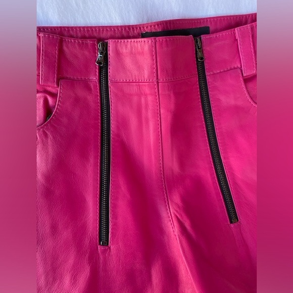 Marcell Von Berlin Pink Leather Pants - Picture 4 of 7